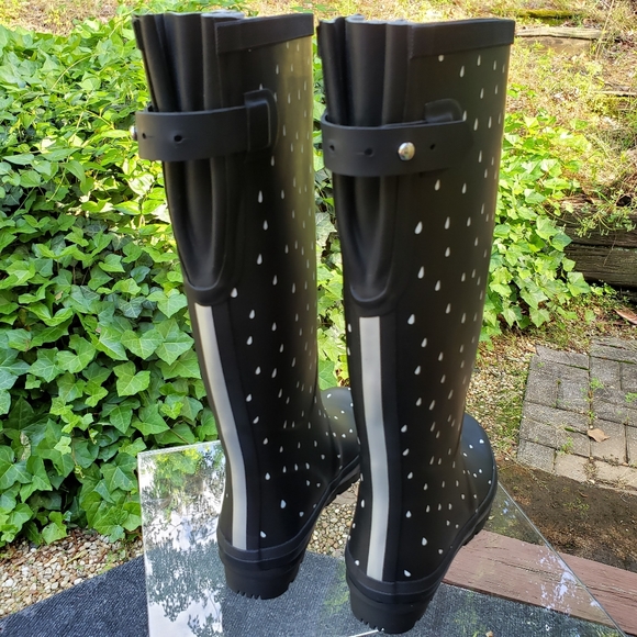 NEW Joules Tall Rain Boot with Adjustable Back Gusset Women's Size 5 - B… - Picture 7 of 16